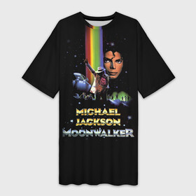 Платье-футболка 3D с принтом Michael Jackson ,  |  | майкл джексон