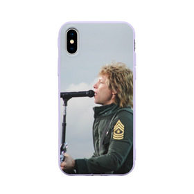 Чехол для Apple iPhone X силиконовый матовый с принтом BON JOVI , Силикон | Печать на задней стороне чехла, без боковой панели | bon jovi | burning bridges | david bryan | hugh mcdonald | its my life | tico torres | джон бон джови | дэвид брайан | ричи самбора | тико торрес | хью макдональд