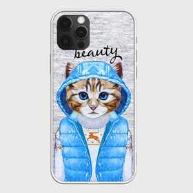 Чехол для iPhone 12 Pro Max с принтом Модная киска , Силикон |  | Тематика изображения на принте: baby | beauty | cat | ketty | sweet | девушке | киска | кошка | мода | модная | сладкая | чика