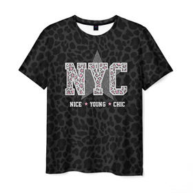 Мужская футболка 3D с принтом NYC , 100% полиэфир | прямой крой, круглый вырез горловины, длина до линии бедер | chick | meow | nice | nyc | swag | young | девушке | киса | киска | львица | мода | мяу | свэг | тигрица