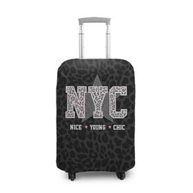Чехол для чемодана 3D с принтом NYC , 86% полиэфир, 14% спандекс | двустороннее нанесение принта, прорези для ручек и колес | chick | meow | nice | nyc | swag | young | девушке | киса | киска | львица | мода | мяу | свэг | тигрица