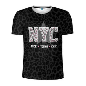 Мужская футболка 3D спортивная с принтом NYC , 100% полиэстер с улучшенными характеристиками | приталенный силуэт, круглая горловина, широкие плечи, сужается к линии бедра | chick | meow | nice | nyc | swag | young | девушке | киса | киска | львица | мода | мяу | свэг | тигрица