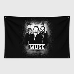 Флаг-баннер с принтом Muse , 100% полиэстер | размер 67 х 109 см, плотность ткани — 95 г/м2; по краям флага есть четыре люверса для крепления | heavy | metal | muse | rock | trash | альтернатива | метал | рок | хеви