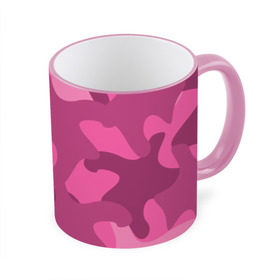 Кружка 3D с принтом Розовый камуфляж , керамика | ёмкость 330 мл | Тематика изображения на принте: army | military | армия
