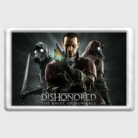 Магнит 45*70 с принтом DISHONORED the kife of dunwall , Пластик | Размер: 78*52 мм; Размер печати: 70*45 | Тематика изображения на принте: dishonored | the kife of dunwall | ассасин