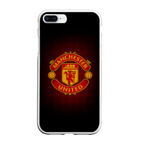 Чехол для iPhone 7Plus/8 Plus матовый с принтом Манчестер Юнайтед , Силикон | Область печати: задняя сторона чехла, без боковых панелей | манчестер юнайтед | футбол