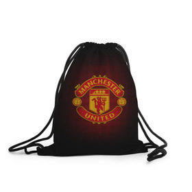 Рюкзак-мешок 3D с принтом Манчестер Юнайтед , 100% полиэстер | плотность ткани — 200 г/м2, размер — 35 х 45 см; лямки — толстые шнурки, застежка на шнуровке, без карманов и подкладки | Тематика изображения на принте: манчестер юнайтед | футбол