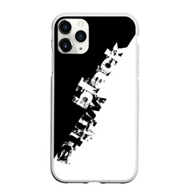 Чехол для iPhone 11 Pro матовый с принтом Black and White , Силикон |  | black | white | краска | черно белый