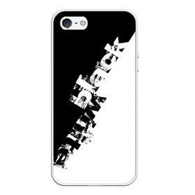 Чехол для iPhone 5/5S матовый с принтом Black and White , Силикон | Область печати: задняя сторона чехла, без боковых панелей | black | white | краска | черно белый