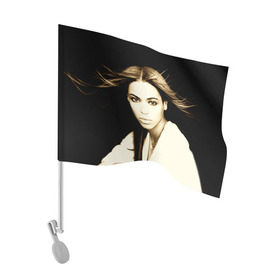 Флаг для автомобиля с принтом Beyonce , 100% полиэстер | Размер: 30*21 см | beyonce | бейонсе | музыка