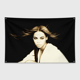 Флаг-баннер с принтом Beyonce , 100% полиэстер | размер 67 х 109 см, плотность ткани — 95 г/м2; по краям флага есть четыре люверса для крепления | beyonce | бейонсе | музыка