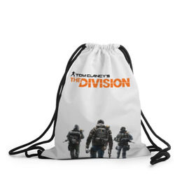 Рюкзак-мешок 3D с принтом Tom Clancy`s The Division , 100% полиэстер | плотность ткани — 200 г/м2, размер — 35 х 45 см; лямки — толстые шнурки, застежка на шнуровке, без карманов и подкладки | division | tom clancys