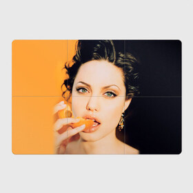 Магнитный плакат 3Х2 с принтом Анжелина Джоли , Полимерный материал с магнитным слоем | 6 деталей размером 9*9 см | angelina jolie | американская актриса | анжелина джоли | режиссёр | фотомодель | ценарист