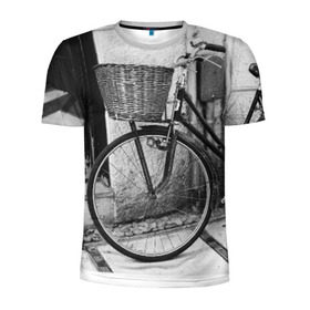 Мужская футболка 3D спортивная с принтом Велосипед , 100% полиэстер с улучшенными характеристиками | приталенный силуэт, круглая горловина, широкие плечи, сужается к линии бедра | bike | байк | велосипед | италия | стиль