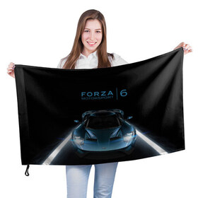 Флаг 3D с принтом Forza , 100% полиэстер | плотность ткани — 95 г/м2, размер — 67 х 109 см. Принт наносится с одной стороны | forza | motorsport | авто | игра | машина