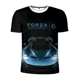 Мужская футболка 3D спортивная с принтом Forza , 100% полиэстер с улучшенными характеристиками | приталенный силуэт, круглая горловина, широкие плечи, сужается к линии бедра | forza | motorsport | авто | игра | машина