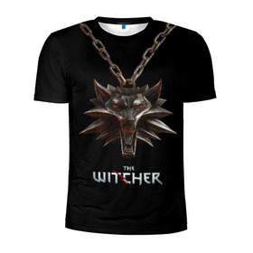 Мужская футболка 3D спортивная с принтом The Witcher , 100% полиэстер с улучшенными характеристиками | приталенный силуэт, круглая горловина, широкие плечи, сужается к линии бедра | ведьмак