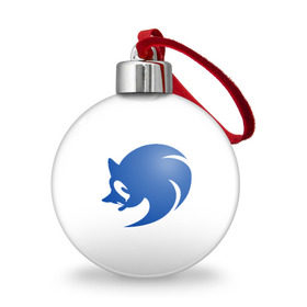 Ёлочный шар с принтом Sonic X logo , Пластик | Диаметр: 77 мм | hedgehog | sega | sonic | sonic x | sonic x logologo | соник