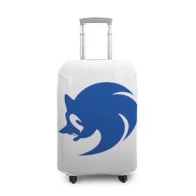 Чехол для чемодана 3D с принтом Sonic X logo , 86% полиэфир, 14% спандекс | двустороннее нанесение принта, прорези для ручек и колес | hedgehog | sega | sonic | sonic x | sonic x logologo | соник
