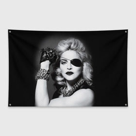 Флаг-баннер с принтом Мадонна , 100% полиэстер | размер 67 х 109 см, плотность ткани — 95 г/м2; по краям флага есть четыре люверса для крепления | madonna louise ciccone | автор песен | актриса | американская певица | мадонна луиза чикконе | писательница | продюсер | танцовщица