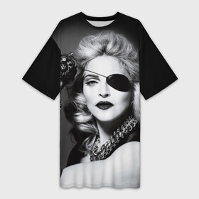 Платье-футболка 3D с принтом Мадонна ,  |  | madonna louise ciccone | автор песен | актриса | американская певица | мадонна луиза чикконе | писательница | продюсер | танцовщица