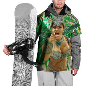 Накидка на куртку 3D с принтом Карнавал в Рио , 100% полиэстер |  | 