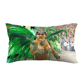 Подушка 3D антистресс с принтом Карнавал в Рио , наволочка — 100% полиэстер, наполнитель — вспененный полистирол | состоит из подушки и наволочки на молнии | Тематика изображения на принте: 