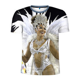 Мужская футболка 3D спортивная с принтом Карнавал в Рио , 100% полиэстер с улучшенными характеристиками | приталенный силуэт, круглая горловина, широкие плечи, сужается к линии бедра | бразилия