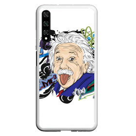 Чехол для Honor 20 с принтом Einstein , Силикон | Область печати: задняя сторона чехла, без боковых панелей | einstein | emc2 | наука | теория | физика | эйнштейн