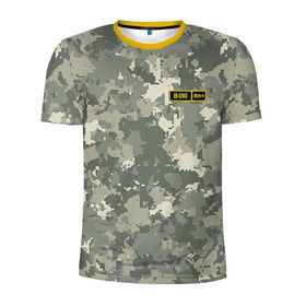 Мужская футболка 3D спортивная с принтом B III + , 100% полиэстер с улучшенными характеристиками | приталенный силуэт, круглая горловина, широкие плечи, сужается к линии бедра | армия | военный | группа | крови | служба