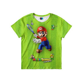 Детская футболка 3D с принтом Mario , 100% гипоаллергенный полиэфир | прямой крой, круглый вырез горловины, длина до линии бедер, чуть спущенное плечо, ткань немного тянется | nintendo | марио | нинтендо