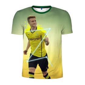 Мужская футболка 3D спортивная с принтом Marco Reus , 100% полиэстер с улучшенными характеристиками | приталенный силуэт, круглая горловина, широкие плечи, сужается к линии бедра | marco | reus | боруссия | германия | дортмунд | марко