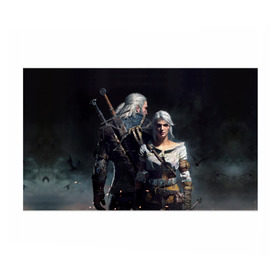 Бумага для упаковки 3D с принтом Geralt and Ciri , пластик и полированная сталь | круглая форма, металлическое крепление в виде кольца | ciri | gerald | roach | wild hunt | witcher | ведьмак | ведьмы | геральд | дикая охота | йен | йеннифер | плотва | цири