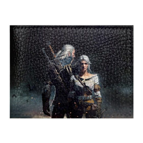 Обложка для студенческого билета с принтом Geralt and Ciri , натуральная кожа | Размер: 11*8 см; Печать на всей внешней стороне | Тематика изображения на принте: ciri | gerald | roach | wild hunt | witcher | ведьмак | ведьмы | геральд | дикая охота | йен | йеннифер | плотва | цири