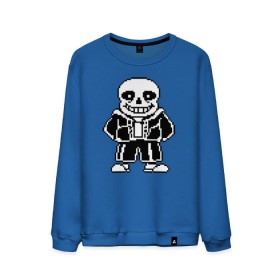 Мужской свитшот хлопок с принтом Undertale Sans , 100% хлопок |  | Тематика изображения на принте: 