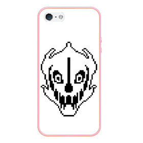 Чехол для iPhone 5/5S матовый с принтом Undertale Gaster Blaster , Силикон | Область печати: задняя сторона чехла, без боковых панелей | 