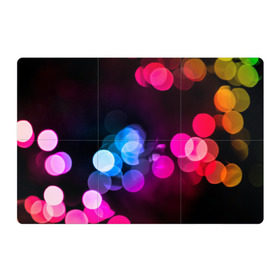 Магнитный плакат 3Х2 с принтом Light Spots , Полимерный материал с магнитным слоем | 6 деталей размером 9*9 см | color | light | spot | блик | пятно | свет | цвет