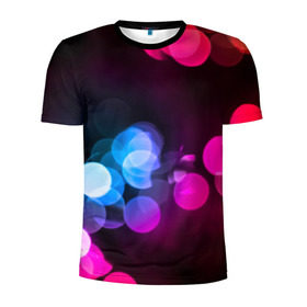 Мужская футболка 3D спортивная с принтом Light Spots , 100% полиэстер с улучшенными характеристиками | приталенный силуэт, круглая горловина, широкие плечи, сужается к линии бедра | color | light | spot | блик | пятно | свет | цвет