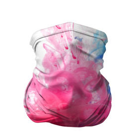 Бандана-труба 3D с принтом Взрыв красок , 100% полиэстер, ткань с особыми свойствами — Activecool | плотность 150‒180 г/м2; хорошо тянется, но сохраняет форму | краски | розовый | яркий