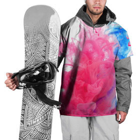 Накидка на куртку 3D с принтом Взрыв красок , 100% полиэстер |  | краски | розовый | яркий