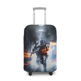 Чехол для чемодана 3D с принтом Battlefield Hardline , 86% полиэфир, 14% спандекс | двустороннее нанесение принта, прорези для ручек и колес | battlefield | game | hardline | игра