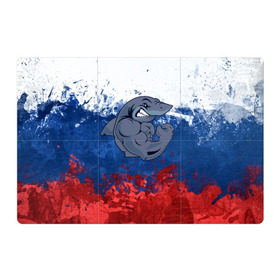 Магнитный плакат 3Х2 с принтом Акула , Полимерный материал с магнитным слоем | 6 деталей размером 9*9 см | Тематика изображения на принте: плавание | россия | русский | спорт