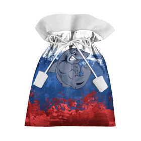 Подарочный 3D мешок с принтом Акула , 100% полиэстер | Размер: 29*39 см | плавание | россия | русский | спорт