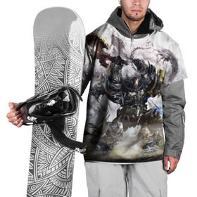 Накидка на куртку 3D с принтом Космоволк , 100% полиэстер |  | warhammer 40000 | ваха | космические волки