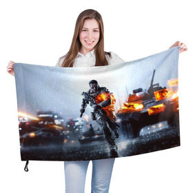 Флаг 3D с принтом Battlefield Multiplayer , 100% полиэстер | плотность ткани — 95 г/м2, размер — 67 х 109 см. Принт наносится с одной стороны | battlefield | армия | бой | война | игра | солдат