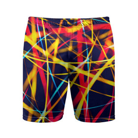 Мужские шорты 3D спортивные с принтом Blink ,  |  | лучи | новые | плетение | прикольные | свет | текстуры | яркие