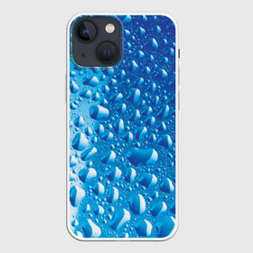 Чехол для iPhone 13 mini с принтом Капли воды ,  |  | вода | жидкость | капля | природа | свежесть