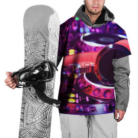 Накидка на куртку 3D с принтом DJ Mix , 100% полиэстер |  | deejay | dj | диджей | музыка | наушники | пульт