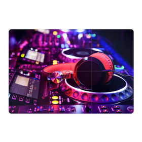 Магнитный плакат 3Х2 с принтом DJ Mix , Полимерный материал с магнитным слоем | 6 деталей размером 9*9 см | deejay | dj | диджей | музыка | наушники | пульт