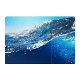 Магнитный плакат 3Х2 с принтом Стихия воды , Полимерный материал с магнитным слоем | 6 деталей размером 9*9 см | вода | волна | жидкость | море | океан | стихия